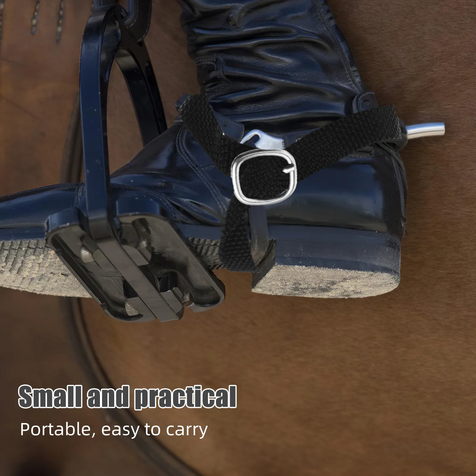 قطعتان من أشرطة تحفيز سهلة الصيانة، ملحقات ركوب الخيل المريحة والمتينة مناسبة للأنشطة المختلفة #4