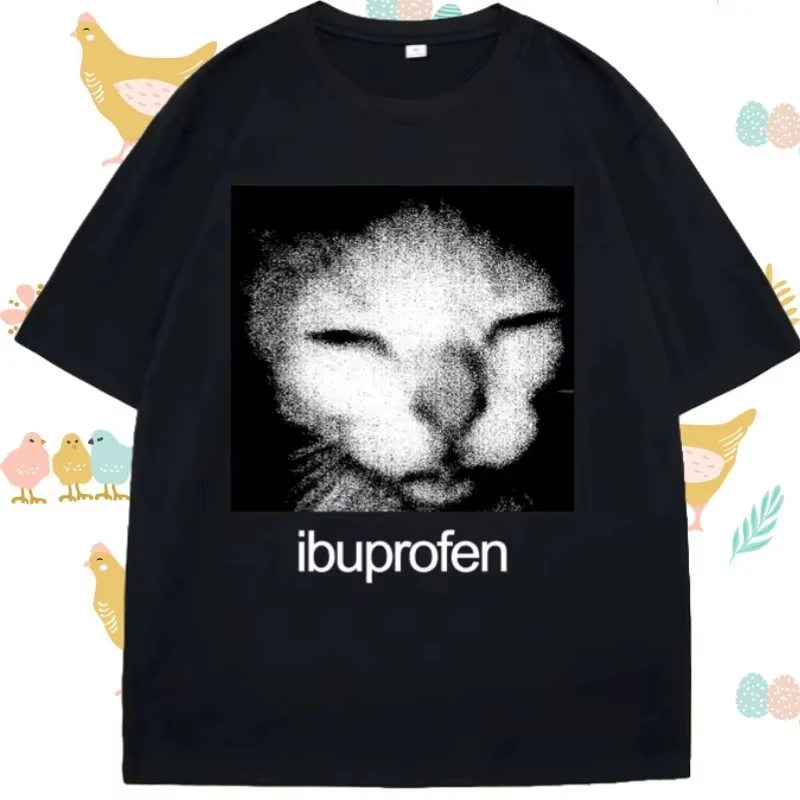 Gato meme camiseta feminina causal engraçado gato gráfico t camisas moda o pescoço roupas unisex streetwear camisetas quente emoji impresso