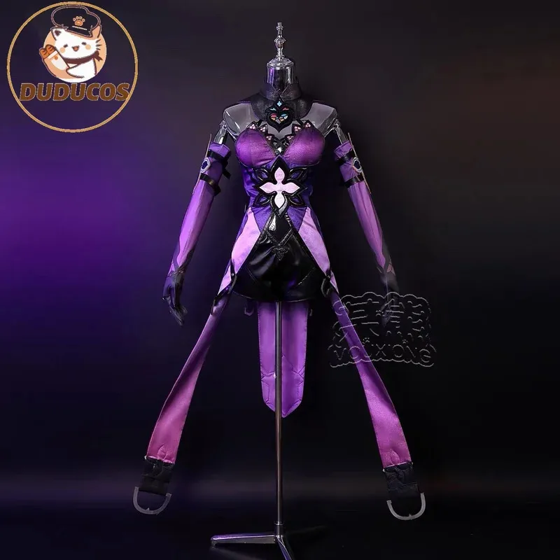 

Black Swan Cosplay Costume Honkai Star Rail Black Swan Full Set Wig Halloween Black Swan Fortune Teller Seer