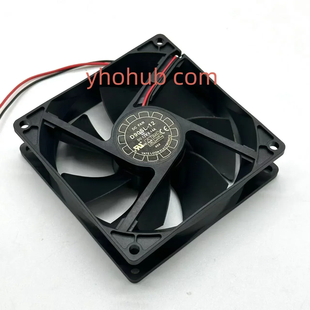 Y.L FAN D90SL-12 DC 12V 0.14A 92x92x25mm 2-Wire Server Cooling Fan