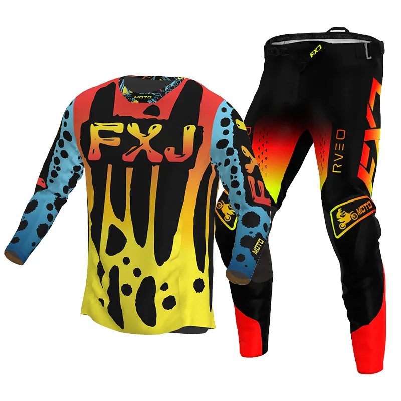 

Motocross Jersey Pant white Mens Women pink black Combo racing suit Off-road MX DH BMX ATV MTB Enduro Motorcycle mountain