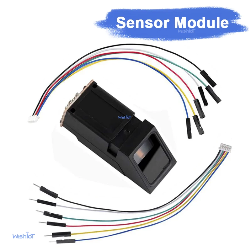 module-de-capteur-de-lecteur-d'empreintes-digitales-as606-module-d'empreintes-digitales-optique-lumiere-verte-pour-arduino