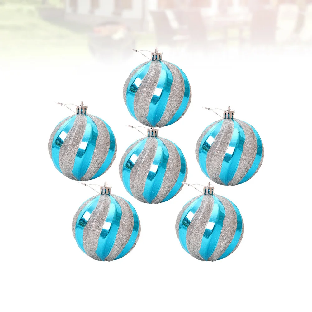 

12Pcs Christmas Hanging Ball Ornaments Glitter Decoration Set Premium Plastic Home Party Tree Pendant Holiday Decor