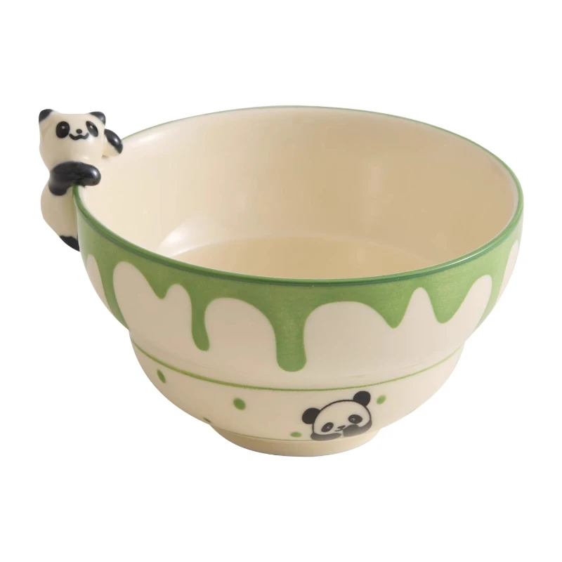 

Керамические миски L Reunion Panda, бытовые миски для риса, миски для йогурта, высококачественная подглазурная цветная посуда