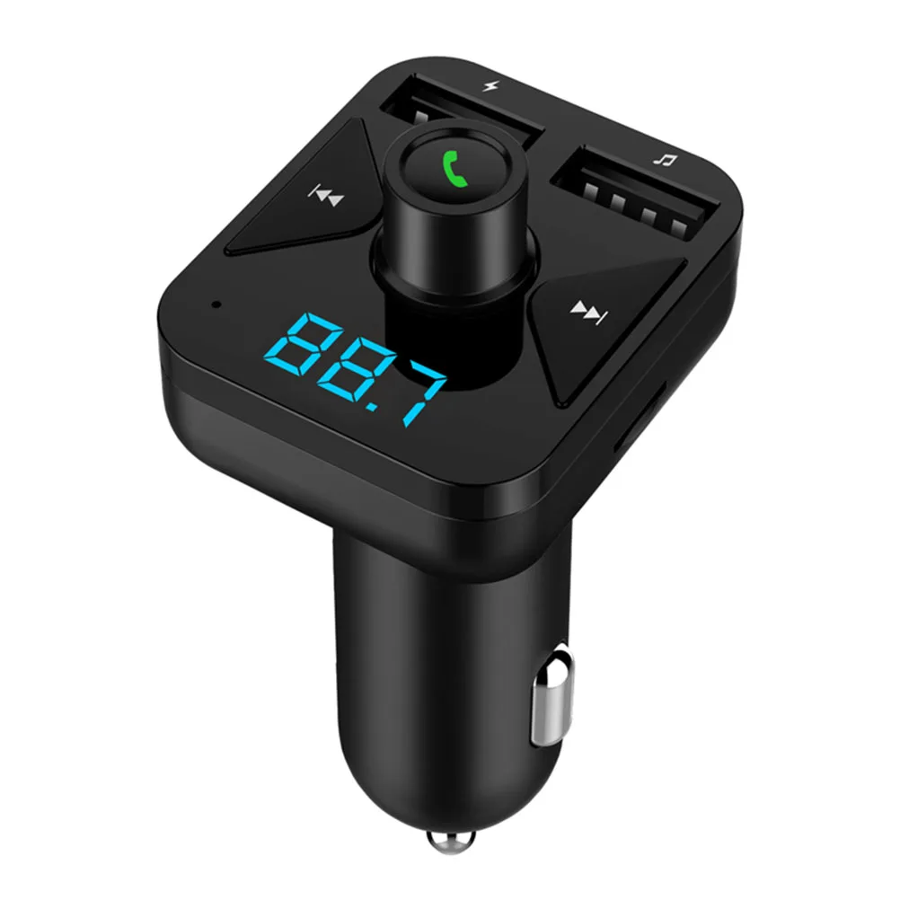 

Dual Usb Ports Wireless Car Mp3 Transmitter Radio Hands-Free Calling Support Usb Flash Drive