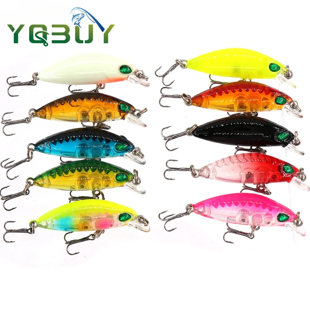 

Fishing Lure Slow Mini Sinking Minnow 4cm 3g Hard Artificial Bait 3D Eyes Crankbait Wobblers Fishing Tackle