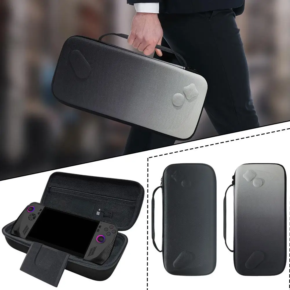 For Rog Ally X Handheld Console Storage Bag Game Accessories Anti-scratch Carrying Handbag Shockproof Travel Eva Porta P6m7