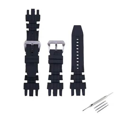 26mm Men's rubber watch strap accessories compatible with Invicta Pro Diver Sport women's silicone watch band wristband bracelet