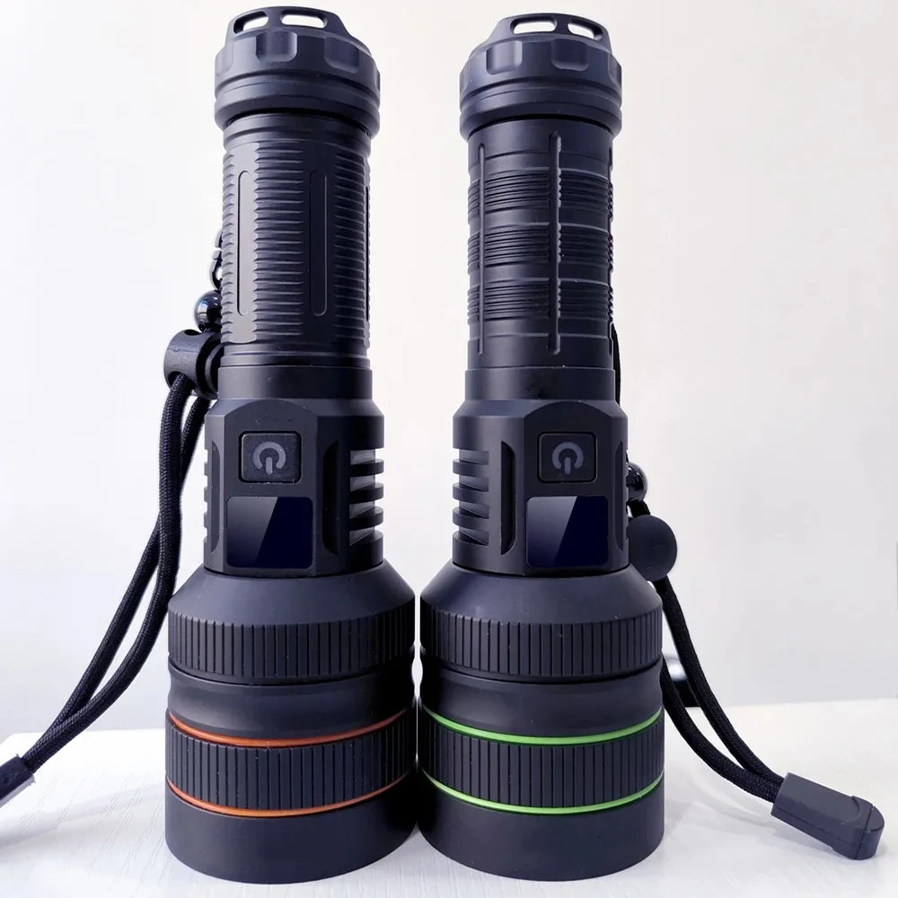 High Power LED Flashlight USB Rechargeable Powerful Tactical Torch Super Bright Lantern Waterproof Lamp For Outdoor Camping