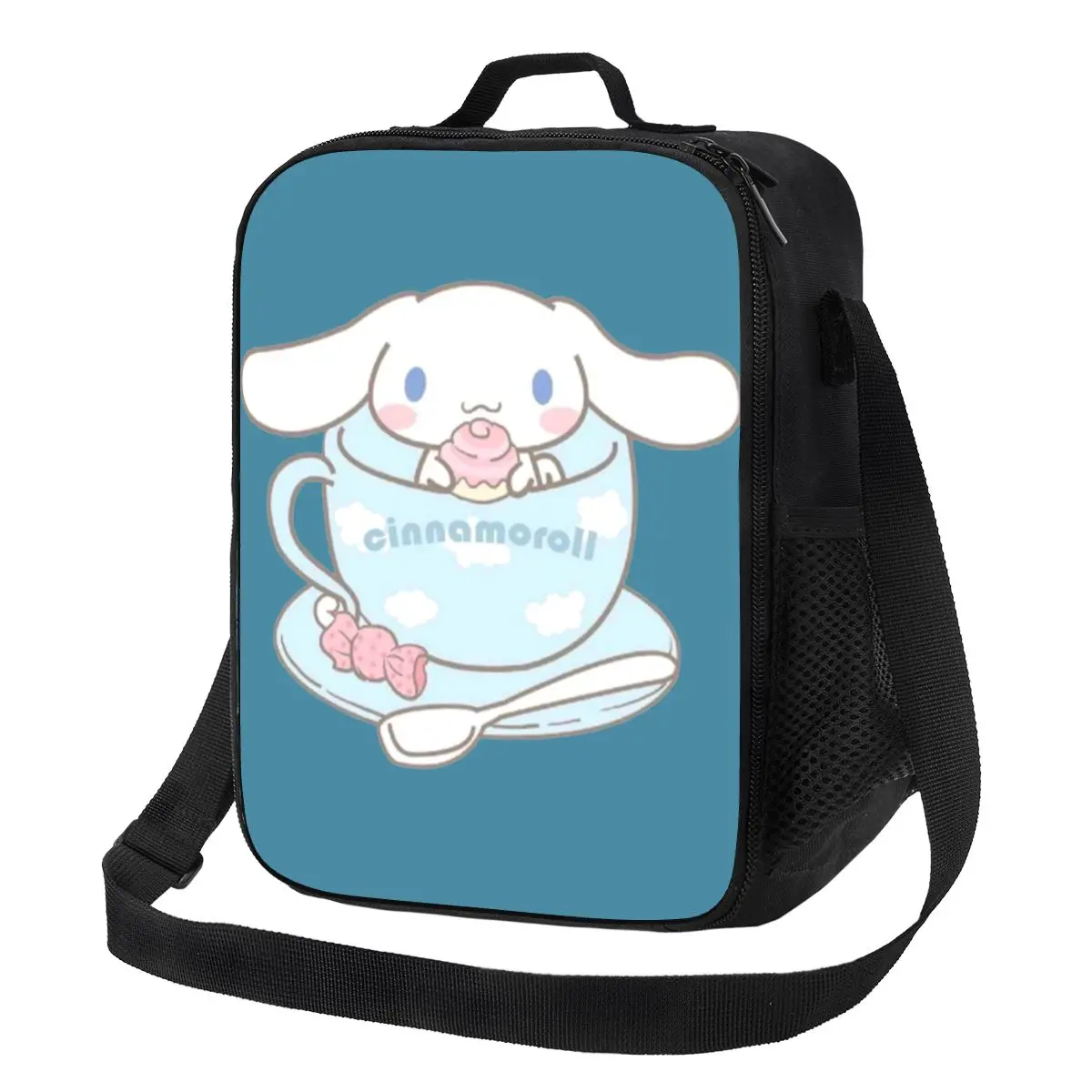 

Custom Cinnamoroll Coffee Insulated Lunch Bag for Camping Travel Leakproof Thermal Cooler Lunch Box Women Kids