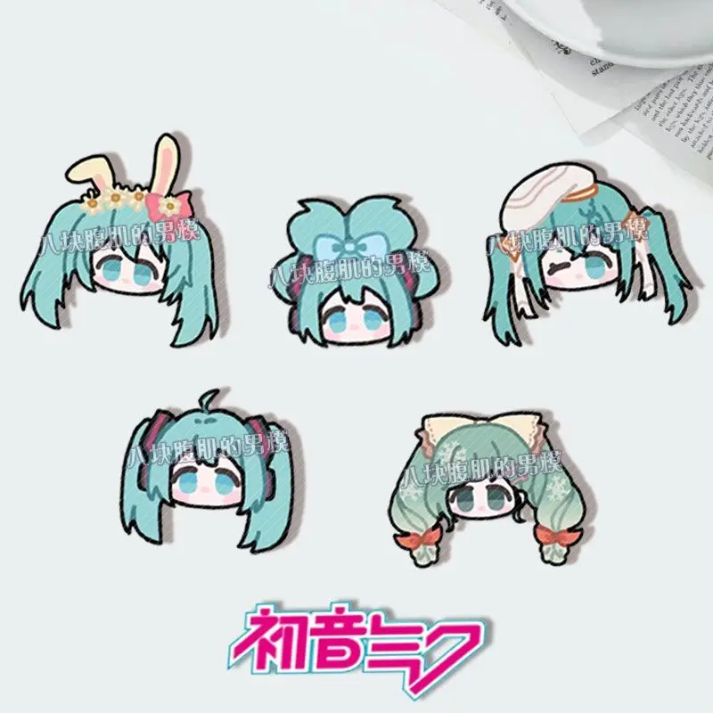 Hatsune Miku Enamel Pins Cute Anime Character Metal Brooch Badge Lapel Pin For Backpack Hat Clothing Decor Fans Collectible Gift