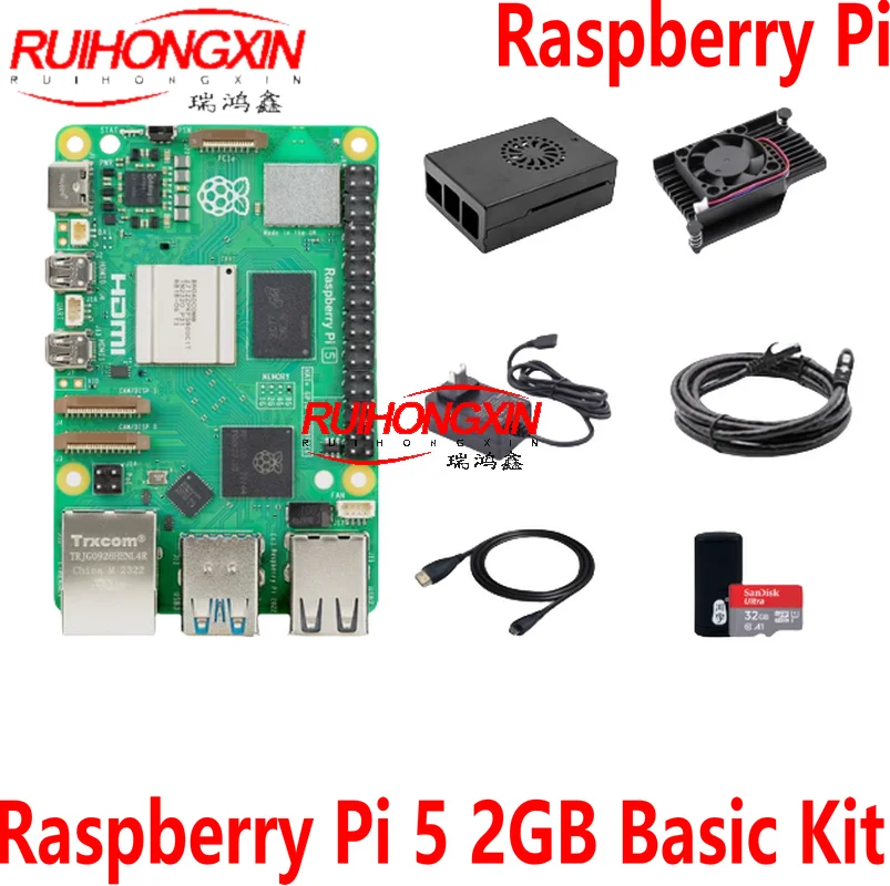 

Базовый комплект макетной платы Raspberry Pi 5 2 Гб