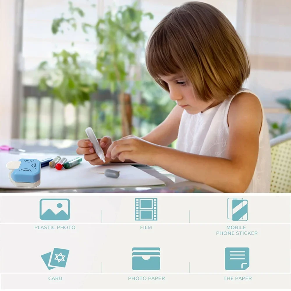 3 ใน 1 แท็ก Punch Corner Rounder เครื่องตัดกระดาษป้าย Punch สําหรับ Scrapbooking การ์ดสําหรับ DIY กระดาษการ์ด Photo Planner ตัดอุปกรณ์