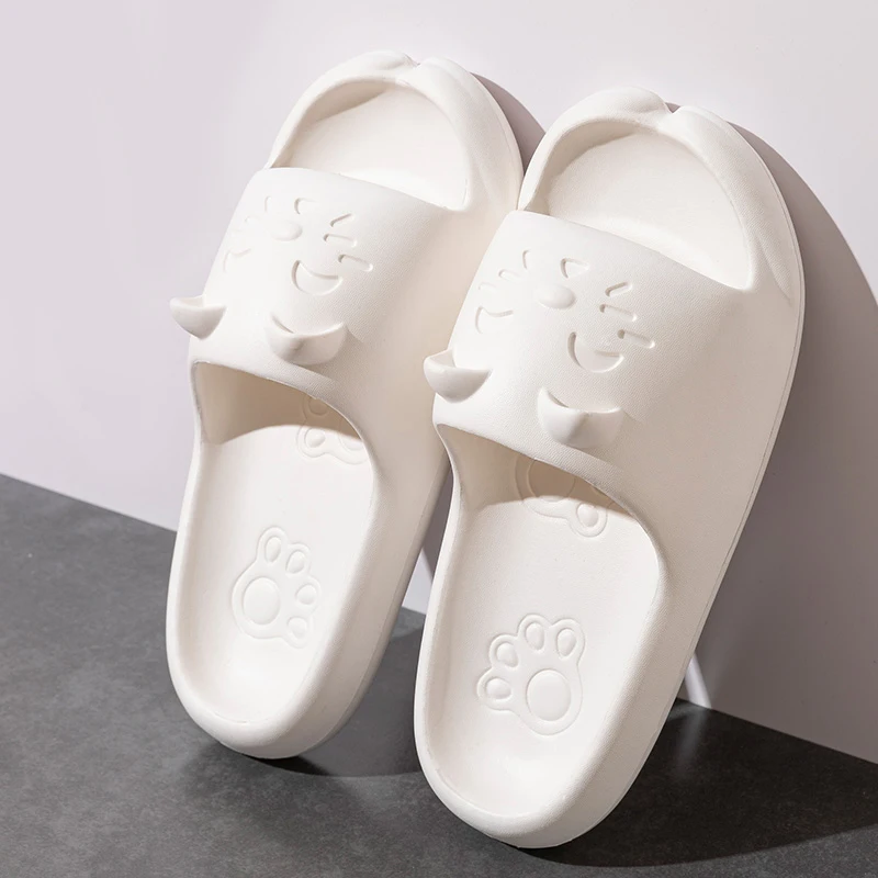 إيفا القط فورتشن شبشب صيفي للنساء المنزل لينة سوليد الانزلاق على الأحذية تصميم جديد القط عزر ملابس داخلية مريحة