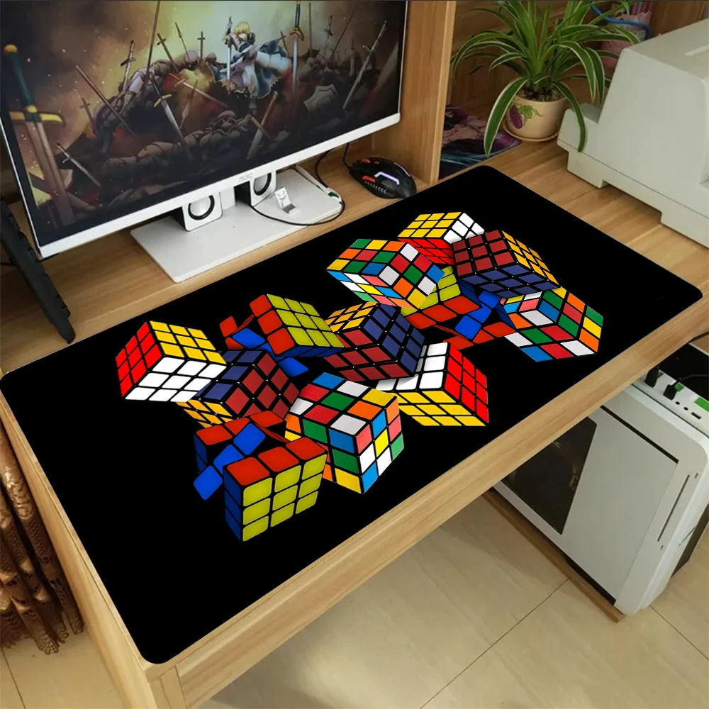 Magic Cube Mouse Pad Xxl Extended Pad Office Mousepad Desks Keyboard Pad Gaming Mats Desk Interior Gamer Desk Setup Laptop