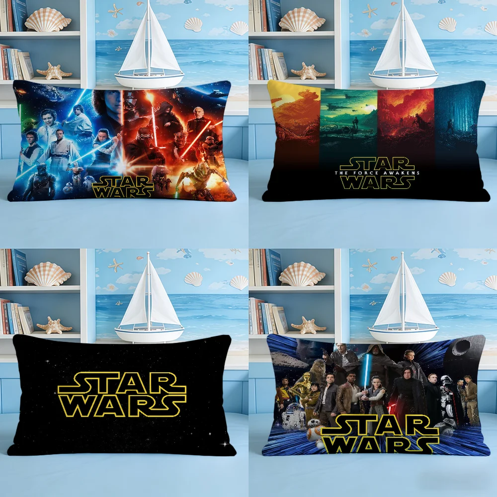 S-StarS W-Wars Cushion Cover Rectangle Decorative Long Pillow Cases Sofa Bench Bedroom Chair LivingRoom
