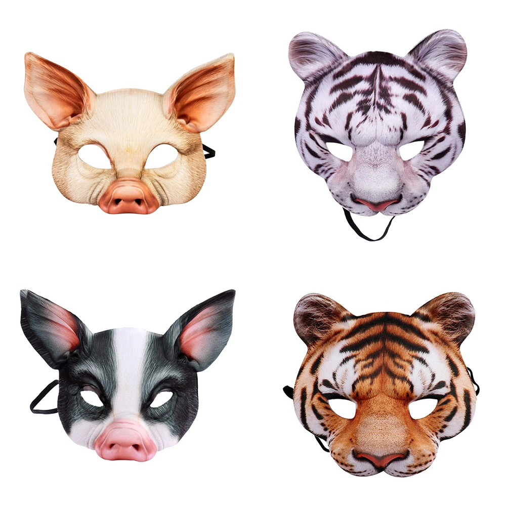 หน้ากากครึ่งหน้าสัตว์สมจริง ลา - Free Cosplay Prop Patterns บทวิจารณ์และราคา