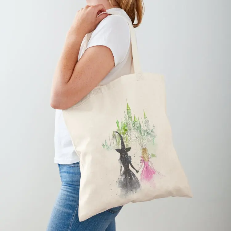 Wicked Witch of The East, Glinda The Good Witch, Emerald City Art, Wizard of Oz Tote Bag