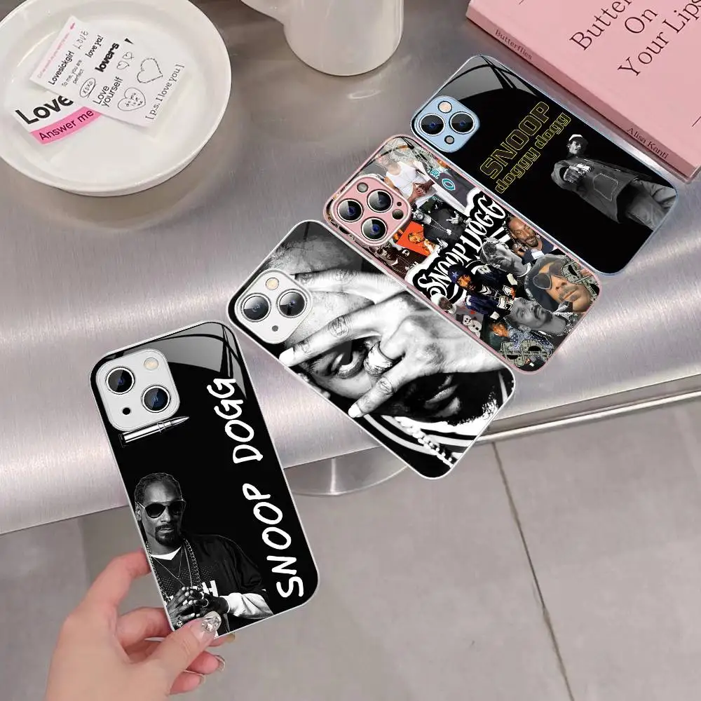 

S-Snoop Singer Dogg Tempered Glass For Iphone 14 13 12 11 Pro Mini XS MAX 14Plus X XS XR Fundas