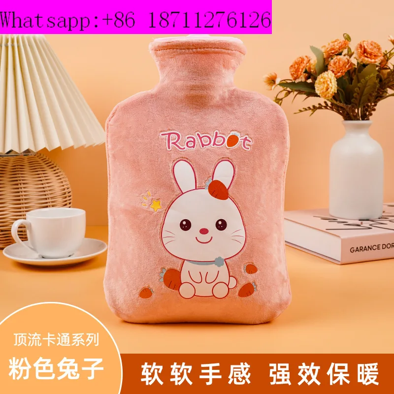 Winter hot water bag filling cute warm belly big warm water bag