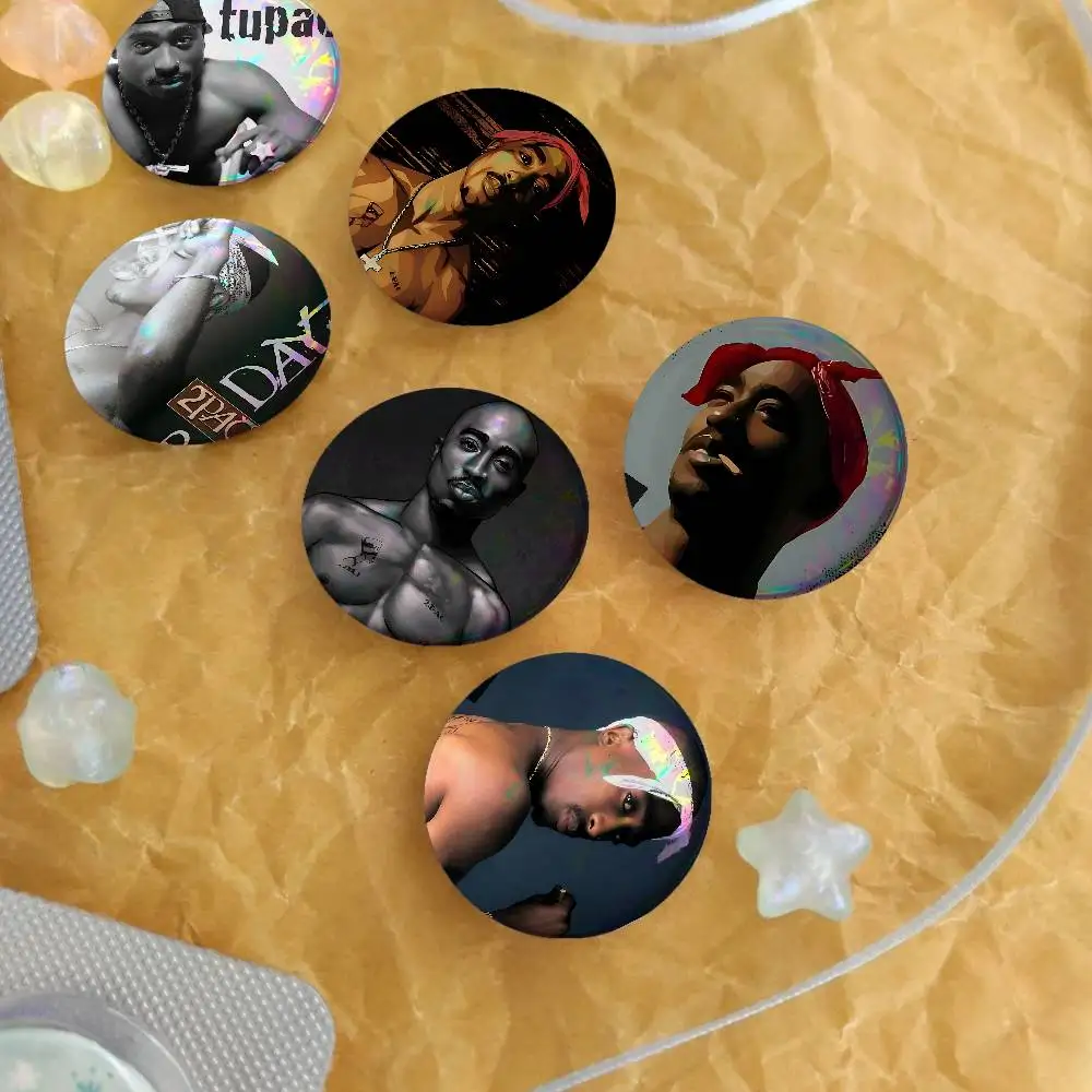 Tupac Amaru Shakur For Badge Custom Cartoon Lapel Pin Metal Brooch Badges For Backpack Clothing Decoration