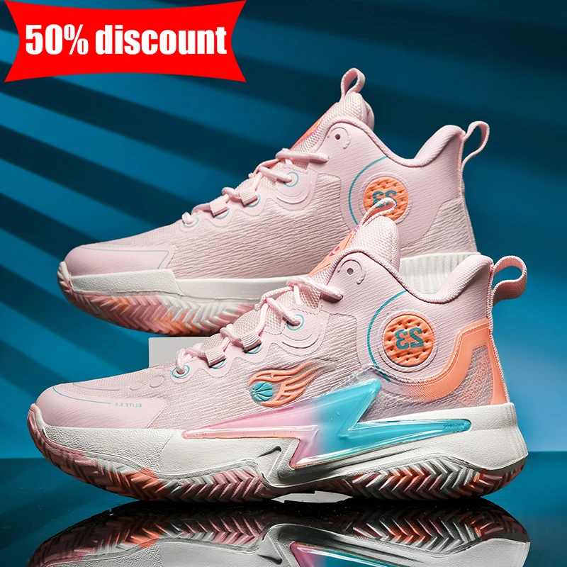 

Баскетбольные кроссовки унисекс, противоскользящие тренировочные кроссовки на мягкой подошве, удобные баскетбольные бутсы для мужчин