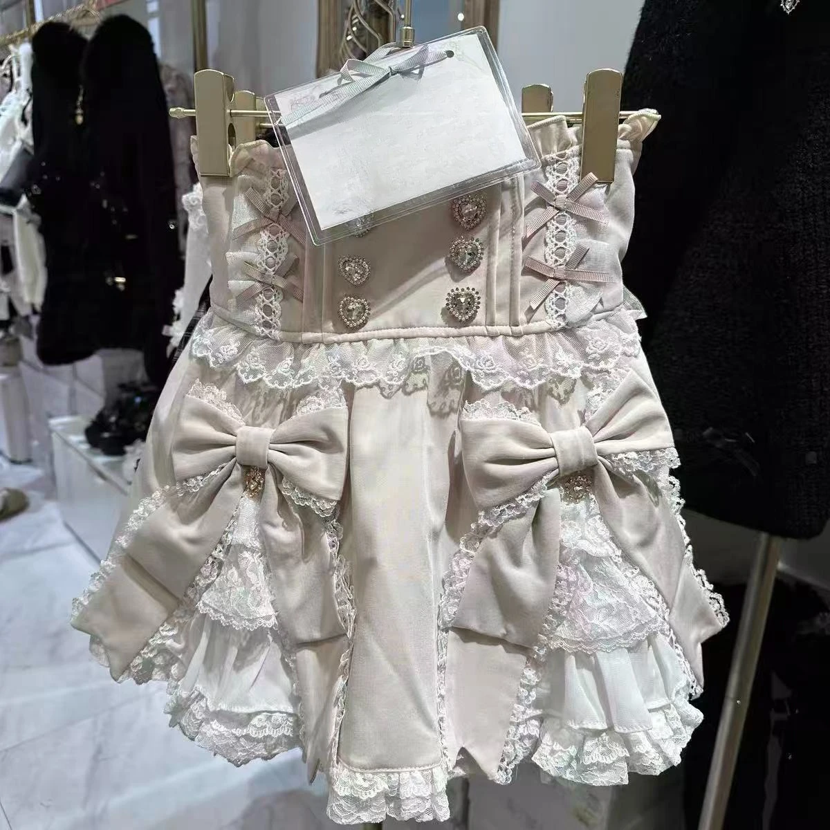 

Japanese Sweet Corseted Plaid Lolita Skirt 2026 Spring Summer Cute Bowknot Elegant Princess Girls Women Short Skirt S-5xl