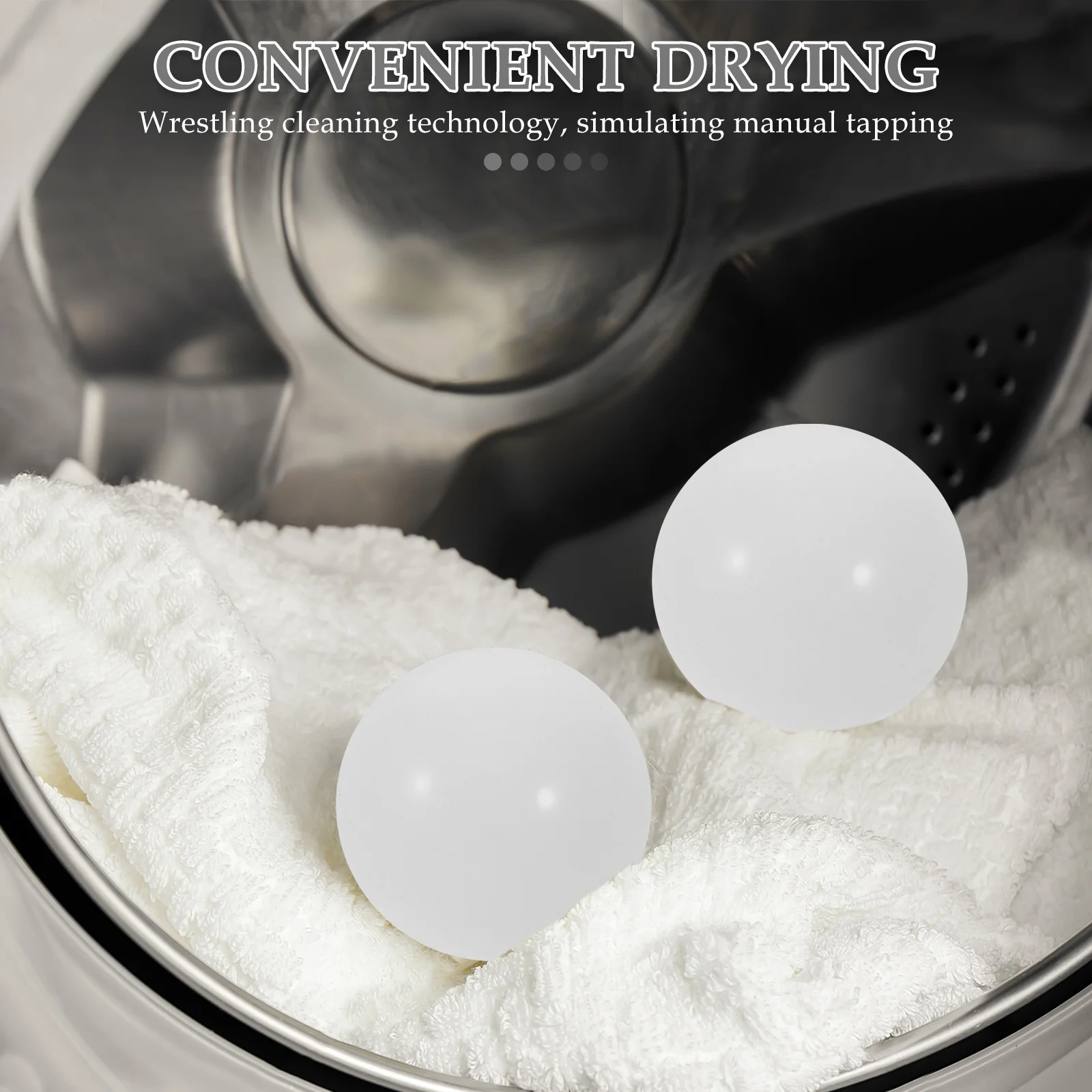 

4pcs Silicone Laundry Fluffing Balls For Down Jacket Drying Winter Clothes Fast Drying Tool Reusable Fabric Softener Alternative