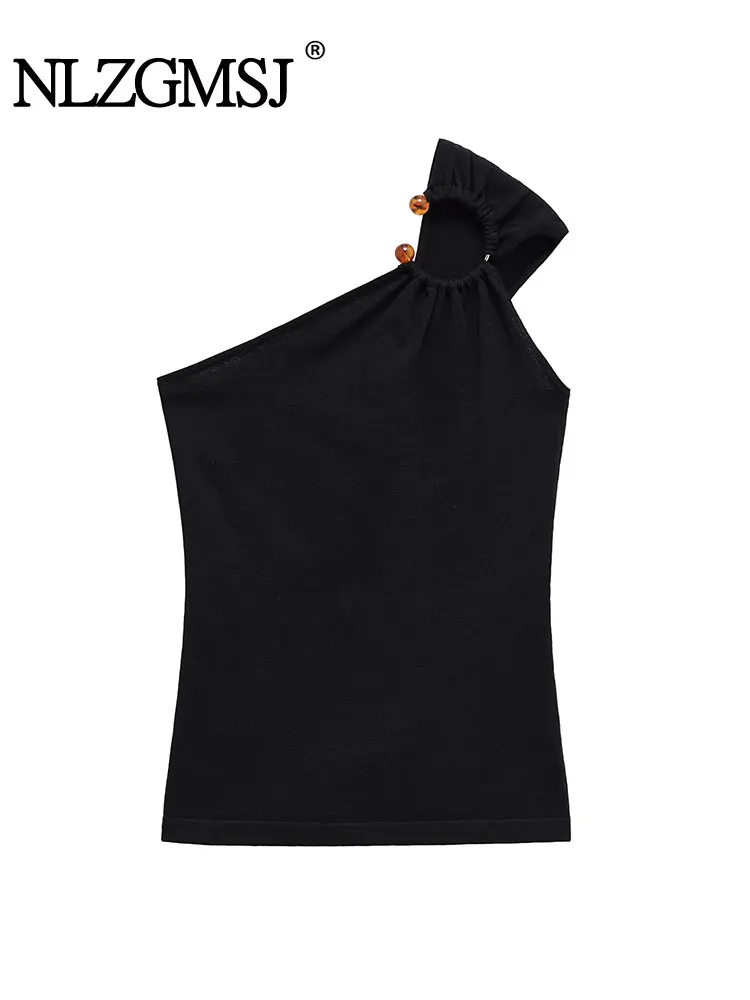 

Лето 2025 года, золотые инкрустированные топы для женщин, корсеты на одно плечо, женский модный топ с открытой спиной, сексуальные короткие топы