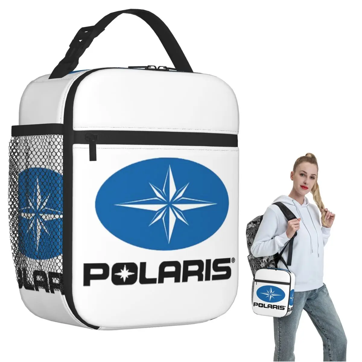 

Изолированная сумка для обеда с логотипом Polaris для женщин и детей, портативные коробки для еды, термосумка для обеда