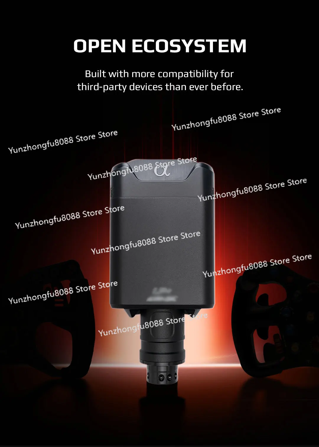 قاعدة عجلة Simagic Alpha EVO 9Nm / 12Nm / 18Nm قاعدة عجلة القيادة لمحاكاة السباق