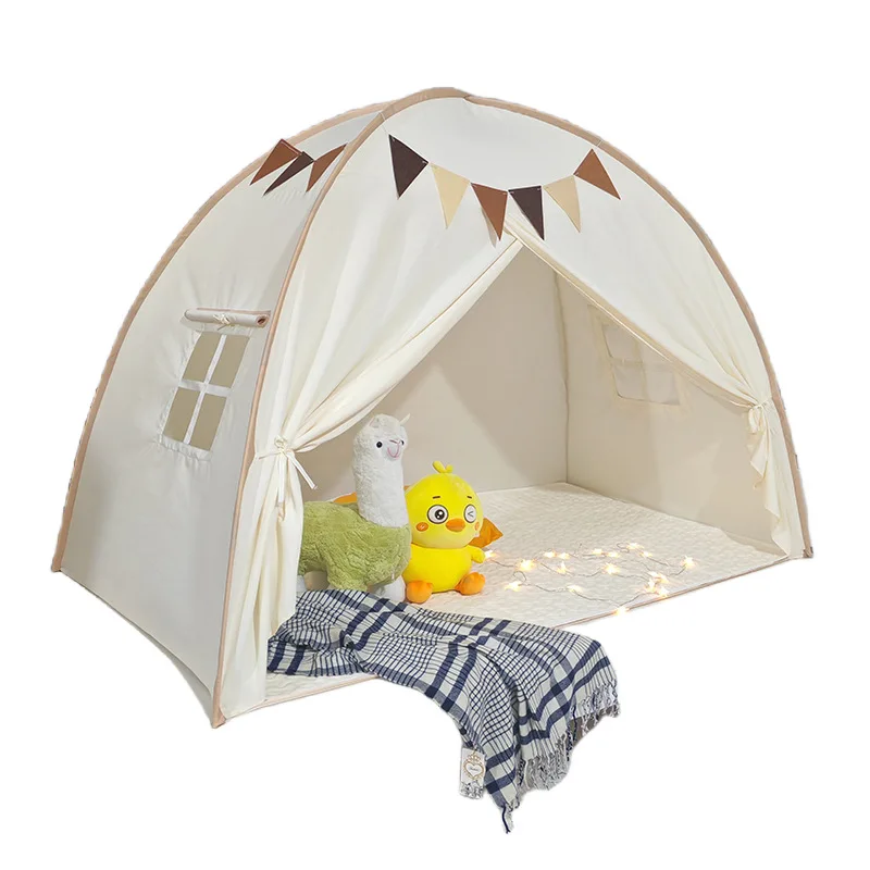 Indoor Floor Bed Kids Tent Play House Children Bed Tent Kids Play Tent Large Size Girls & Boys House Bedroom Privacy Space Sleep