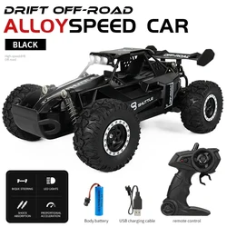 Nuovo 1:16 2.4G 20 km/h ad alta velocità Drift Remote Control Car 2WD Alloy Remote Control fuoristrada con luce a LED regalo di natale