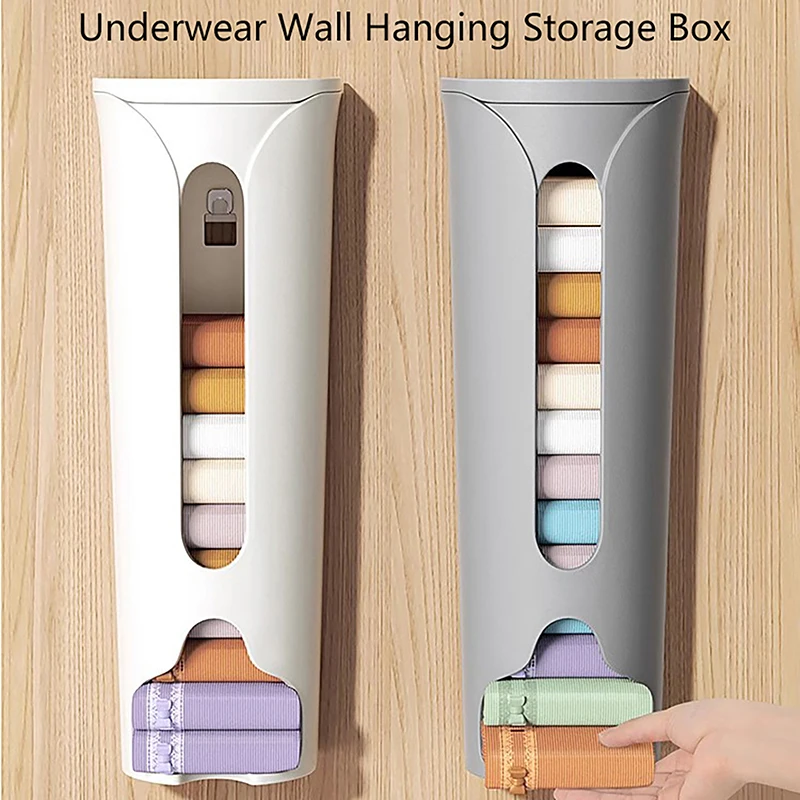 Creative Wall-mounted Trash Bag Organizer Grocery Bag Dispenser Storage Box With Lid Extractable Socks Plastic Box Collector