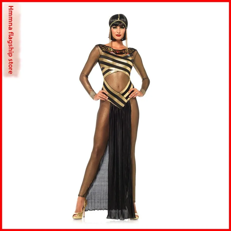 

Длинный костюм на Хэллоуин для женщин, королева фараона, взрослый костюм для выступлений, сбор Dr, арабский этнический сценический наряд