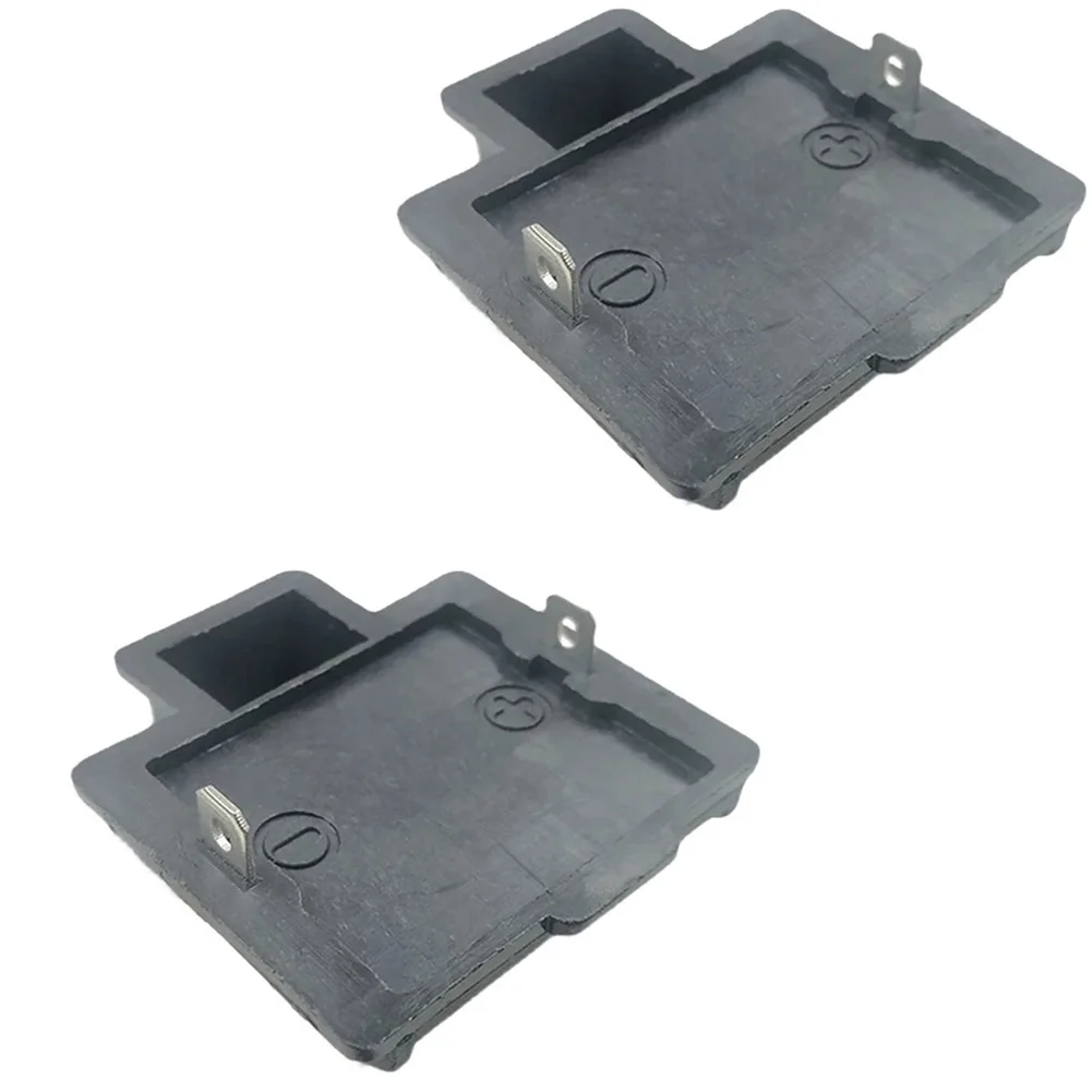 2Pcs Black Battery Connector Terminal Block Adapter Replacement For Power Tool Electric Drill Driver Accessories Part