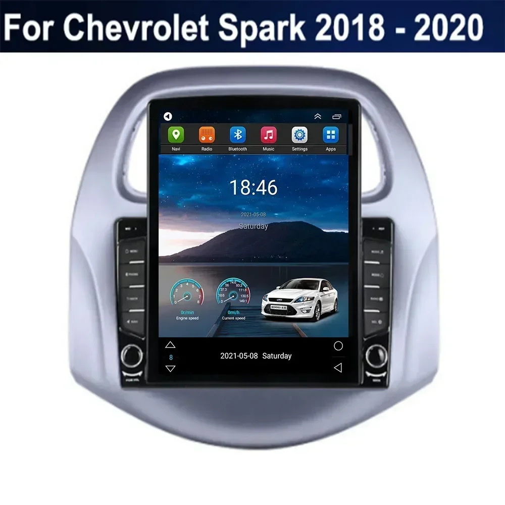 

Автомобильный радиоприемник Tesla Style 2Din Android 13 для Chevrolet Spark 2018-2035, мультимедийный видеоплеер, GPS, стерео, Carplay, DSP камера