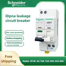 Schneider Electric MCB iDPNa 1P+N Mini Circuit Breaker 30mA Leakage Protection Vigi iDPN ELE 6A-40A for Electrical Safety