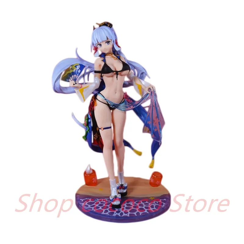 Genshin Impact Figure Kamisato Ayaka Anime Figure Sexy Girl Pvc Action Figure Model Toy Game Statue Collection Model Gift Doll