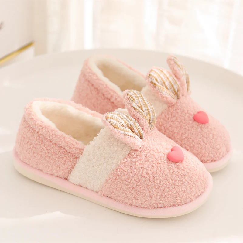 free size simulation animal rabbit plush full package indoor plush slippers kawaii long ears home office must have winter image 5