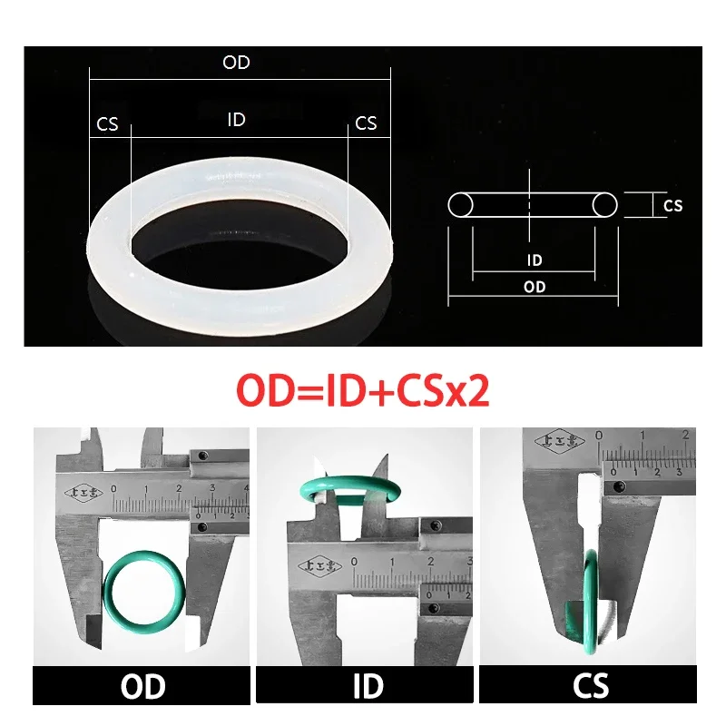 Joint torique noir en caoutchouc Nitrile, 4mm de diamètre, 16mm à 120mm de diamètre, pour Automobile, rondelle d\'étanchéité résistante à l\'huile, 10