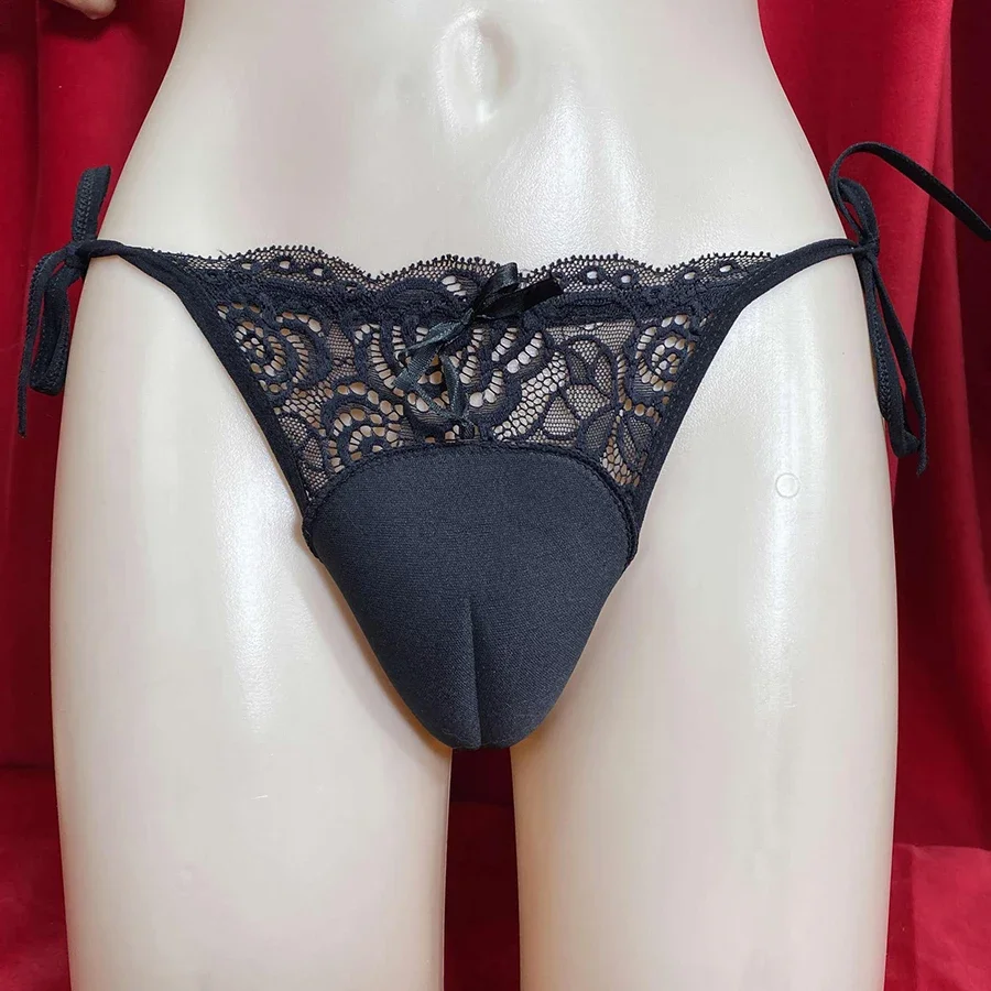Camel Toe Control Panty Hiding Gaff Lace Lingerie Underwears Crossdresser Transgender Shemale Panties Sissy Thong
