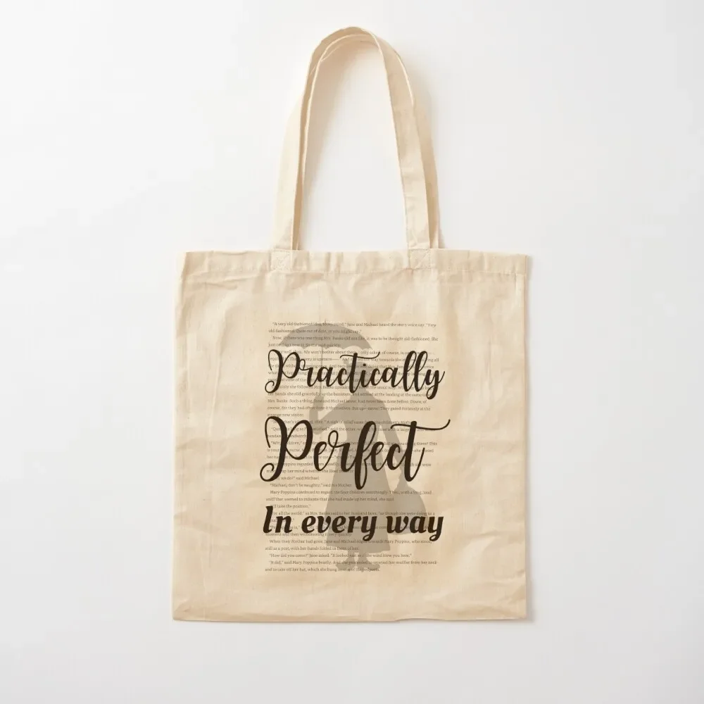 Mary Poppins Book Page Art Tote Bag Women's beach bags Handbags women tote bags cloth bags women bag Canvas Tote Bag