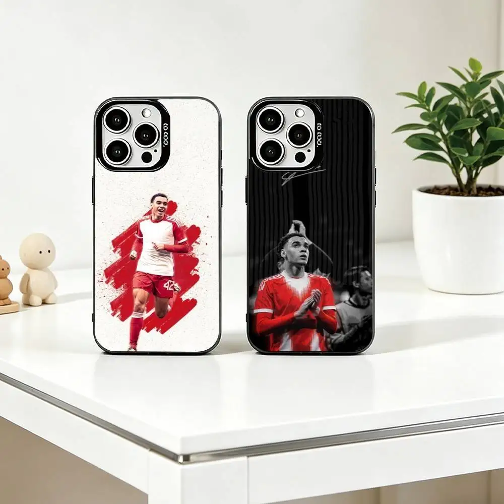 F-Football star J-Jamal Musiala Phone Case For iPhone 17,16,15,14,13,12,11 Plus,Pro Max,XS,Colored Silver Plated Inside Cover