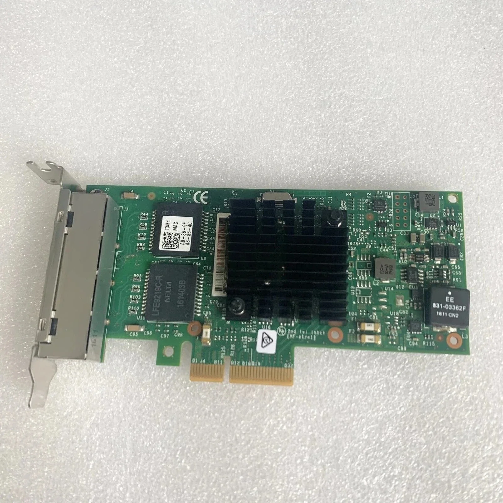 

I350-T4 THGMP X8DHT 9YD6K 0NWK Four-port Gigabit network card Used