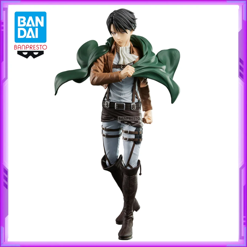 

Оригинальный BANDAI BANPRESTO Grandista Attack on Titan Levi Ackerman ПВХ аниме фигурки экшн-фигурки модель игрушки