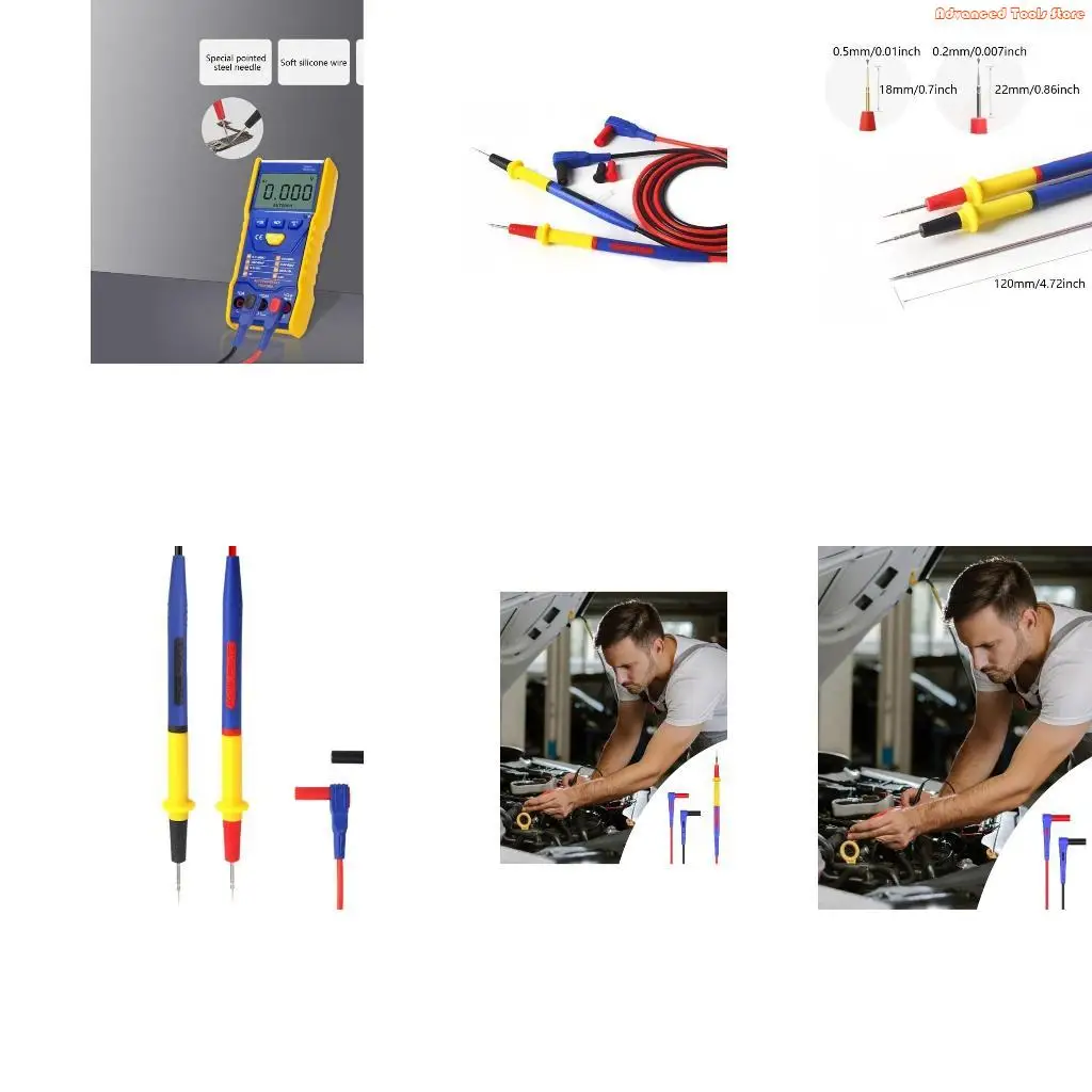 1000V 20A Super Conducting Multimeter Leads For Digital Current Probes Needle Tip Test Leads Wire Pen Cable Tool W91B