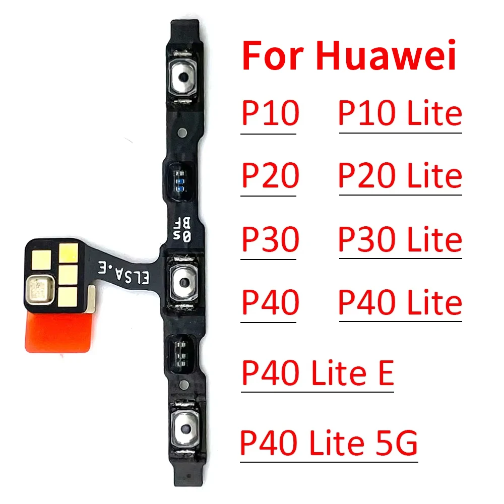 

10Pcs, Power Switch On / Off Button Volume Key Button Flex Cable For Huawei P8 P9 P10 P20 P30 P40 Lite E 5G Pro Plus 2016