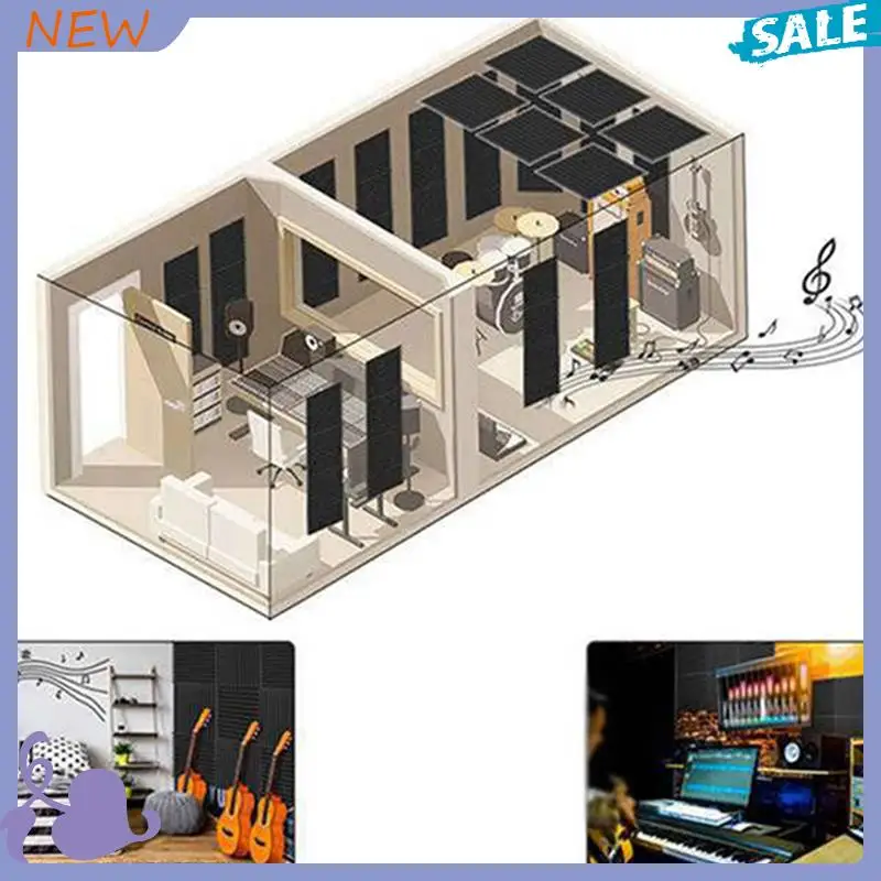 

ABVB-48 Pack Acoustic Foam Panels Soundproof Studio Foam Acoustic Treatment Foam Sound Insulation Panels Wedge For Studio,Etc