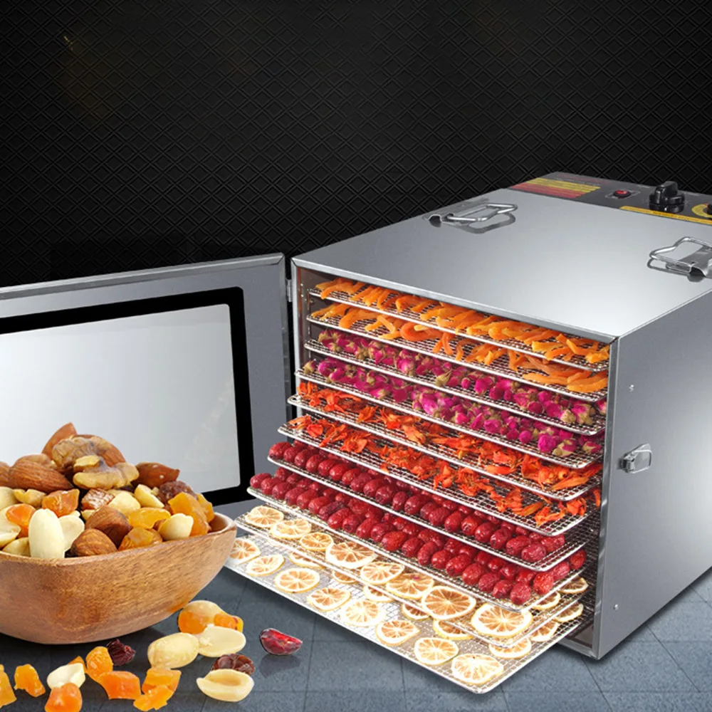 Commercial ผลไม้และผัก Dehydrator อาหารเครื่องเป่าในครัวเรือนยาอาหาร Dehydrator สแตนเลส Dehydration Air Dryer